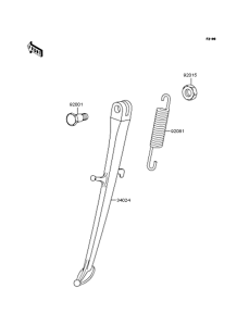 ZR400 Подножка