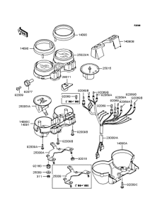 ZR400 Спидометр