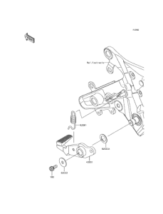 EX400 ブレーキペダル