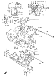 RF600 Картер двигателя
