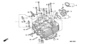 NX650 Головка цилиндров