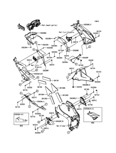 ZX600 Обтекатель нижний
