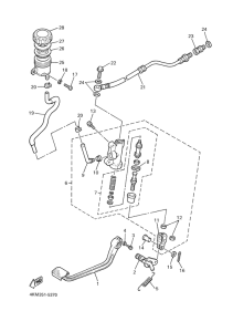 XJ900S Задний торм цилиндр