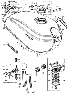 CL450 Топливный бак