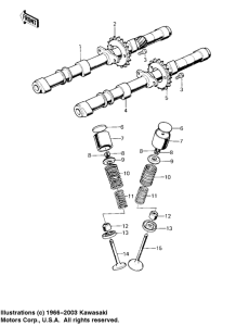 KZ1000 Camshafts / valves