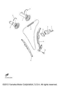 WR450F Цепь механизма газораспределения