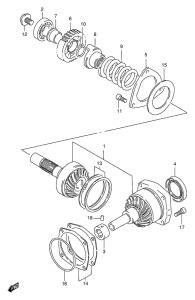 VS1400 Secondary drive gear