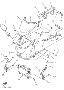 FZ400 Капот двигателя и топливо