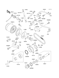 VN800 Масляный насос и фильтр