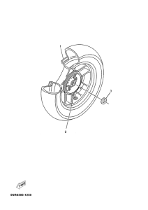YP125D Переднее колесо