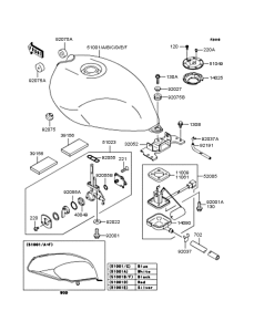 ZR250 Топливный бак
