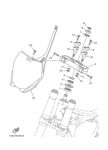 YZ250V Управление