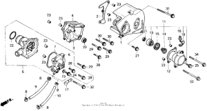 VFR750R Крышка картера левая