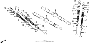 CB900 Распределительный вал и клапана