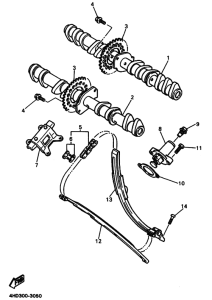 YZF750SP YZF750SPF Распределительный вал & chain