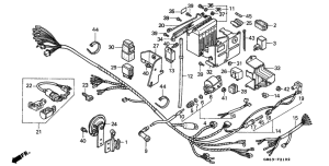 C90 Wire harness / battery