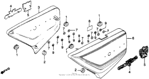 GL1100I Боковые обтекатели