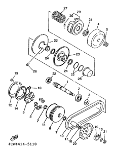 XC125K Сцепление