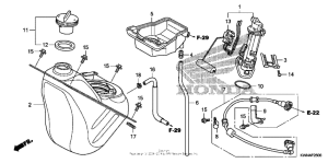 PCX125 Топливный бак