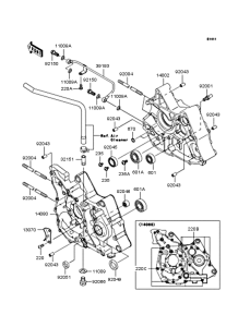 KL110 Картер двигателя