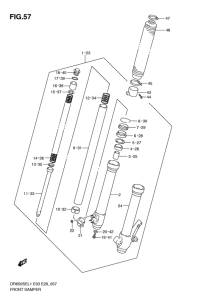 DR650 Передняя вилка