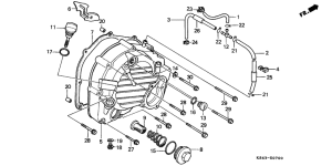 CN250 Крышка картера правая