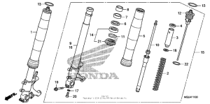 VFR1200F (DCT) Передняя вилка