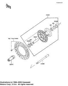 KX125 Передняя втулка