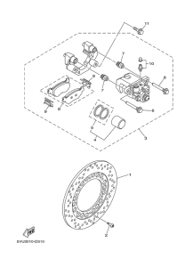 XP500A Задний суппорт