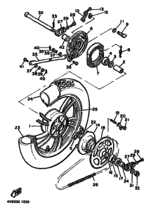 XJ550 Переднее колесо