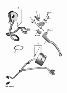 YZF600 Handle switch & lever