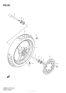 GSX-R250 Переднее колесо