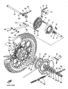 XT500 Переднее колесо