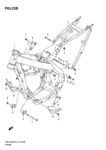 RM-Z450 Frame comp