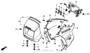 NX125 Обтекатель