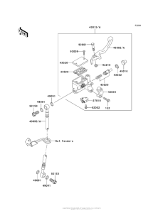 AX125 Главный тормозной цилиндр
