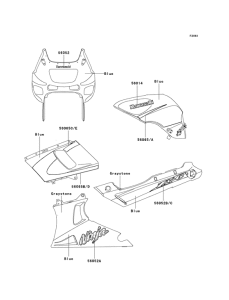 ZX600 Наклейки