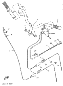 CW50R Steering handle. cable