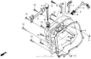 CB125T Right clankcase cover