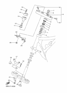 XVS650A Управление