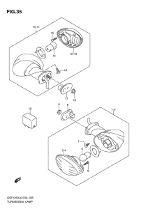 GSF1250 Поворотники
