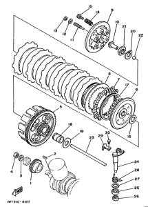 RD350LC Сцепление