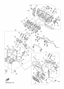 XJR1300C Впускная система 2