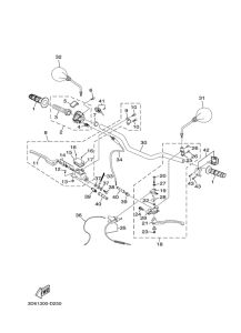 XT125X Steering handle & cable
