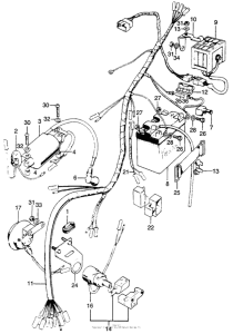 CL100 Wire harness + battery