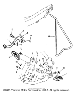 YZ125W Stand - footrest