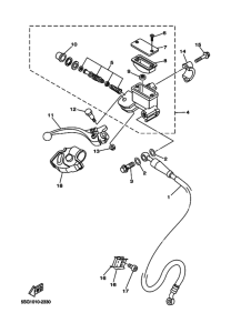 WR250F Передний тормозной цилиндр