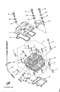 XT350 Головка цилиндров