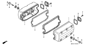 GL1500C Крышка головки цилиндров