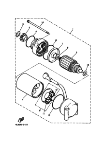 XJ650S Starting motor set